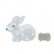 Lapin Lumineux  LED Blanc Froid 20 cm. - Lumineo