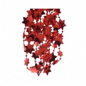 Guirlande De Perles et Etoiles Rouge Nol - 270 cm - Dcoris