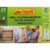 Allume Barbecue en Bois Naturel vendu par 24 - Favorit