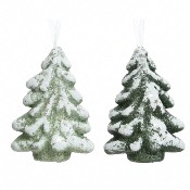 Lot de 2 Arbres de Nol  Suspendre 13 cm