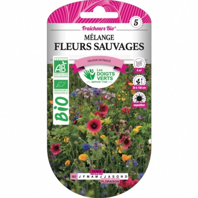 Graines BIO Mélange Fleurs Sauvages - Les Doigts Verts