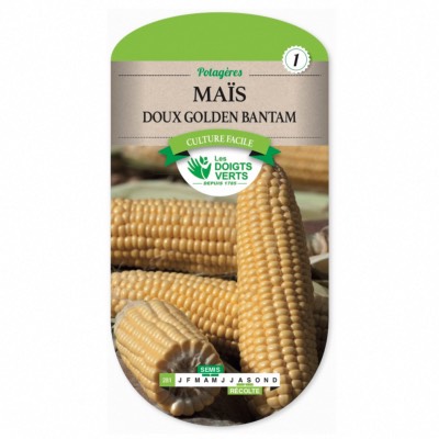 Graines MaÏs Doux Golden Bantam - Les Doigts Verts