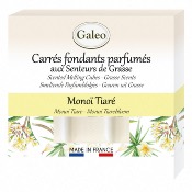 Carrés Fondants Parfumés Monoi Tiaré - GALEO