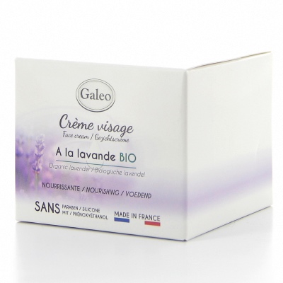 Crème Visage à La Lavande BIO 50 ml - GALEO