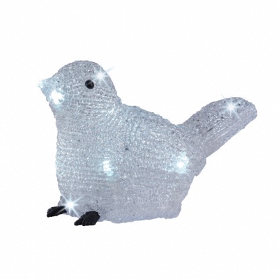 Oiseau Lumineux à Led couleur Blanc Froid - Décoris