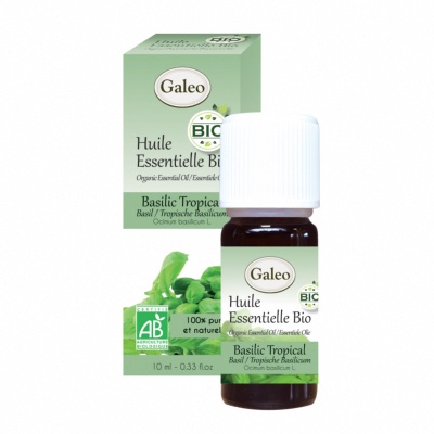 Huile Essentielle BIO Basilic Tropical 10 ml - GALEO