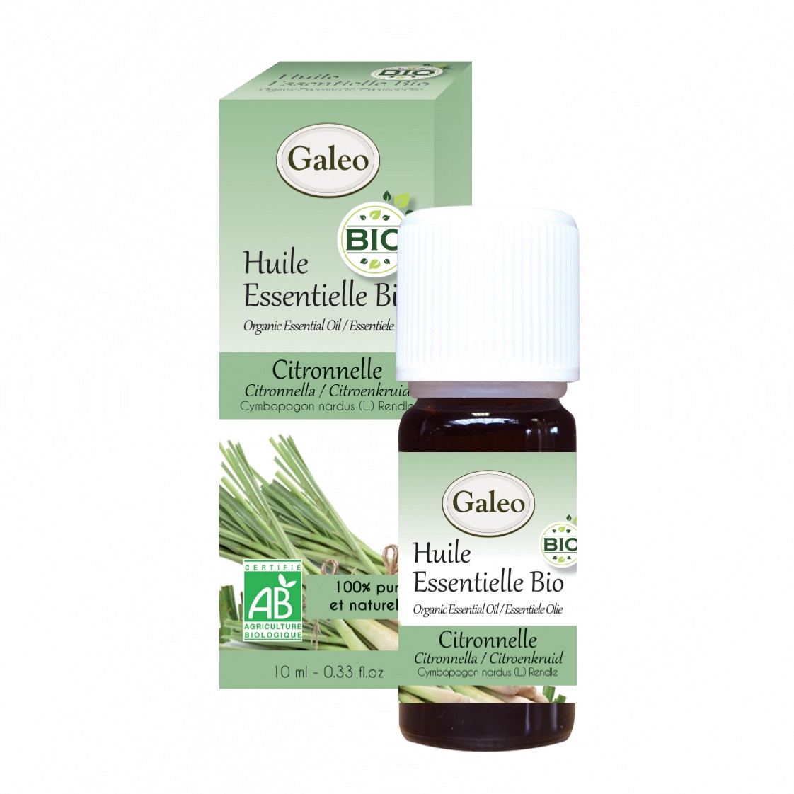 Huile Essentielle de Citronnelle Bio - Cymbopogon Nardus