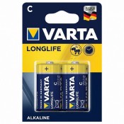 Piles LR14 Alkaline LONGLIFE VARTA Blister de 2