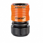 Raccord de Tuyau d’Arrosage 1/2 avec Aquastop 12-15mm 8602 - Claber