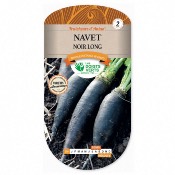 Graines Navet Noir Long Fraîcheurs d'Antan Les Doigts Verts