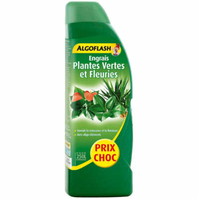 Engrais Plantes Vertes et Fleuries 1L, Algoflash 