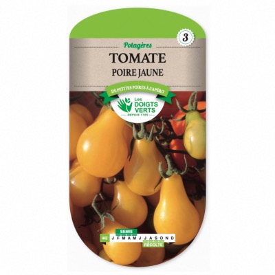 Graines Tomate Poire Jaune, Les Doigts Verts