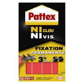 Pastilles Adhésives Fixation Permanente Ni Clou Ni Vis - Pattex