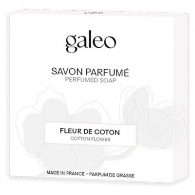 Galeo - Savon BIO Fleur de Coton 100 gr | CK Jardin & Maison