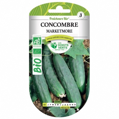 Graines BIO Concombre Marketmore - Les Doigts Verts