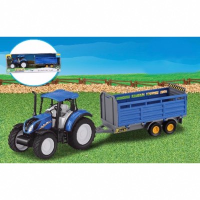 Jouet Tracteur et Remorque Agricole T5.120 New Holland Agriculture