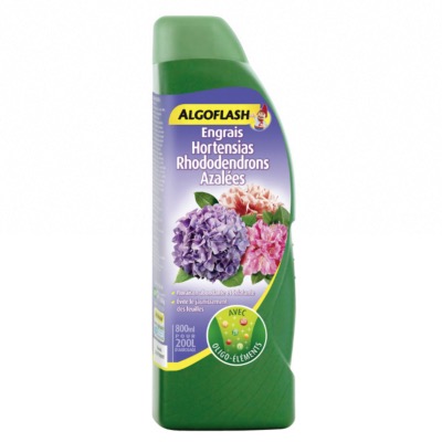 Engrais Hortensias - Rhododendrons et Azalées 800 ml - Algoflash