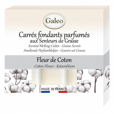 Carrés Fondants Parfumés Fleur de Coton - GALEO