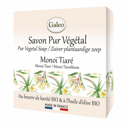 Savon BIO Monoï Tiaré 100 gr - GALEO