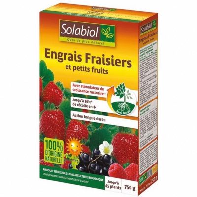 Engrais Fraisiers et Petits Fruits 750gr Solabiol