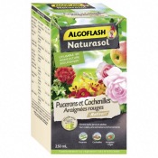 Insecticide Pucerons, Cochenilles et Araignées rouges 250 ml Algoflash Naturasol