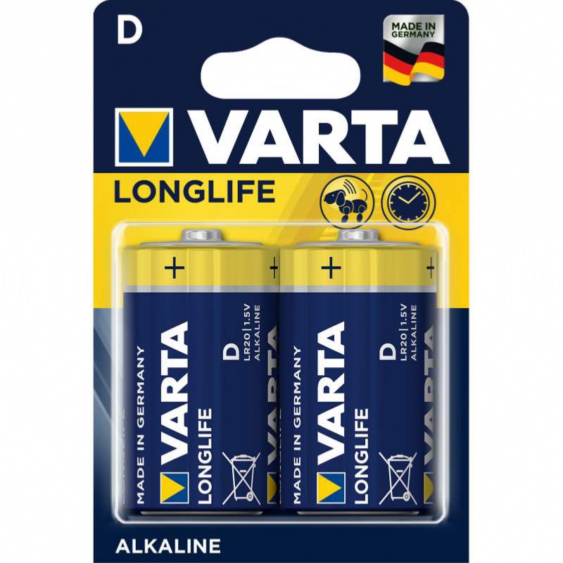 10 piles LR20 D (5 blisters) Varta High Energy R20 D