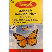 4 Adhésifs Anti-Mouches Décor Papillon - Aeroxon