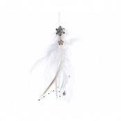 Dcoration Plume et Perles Diamant  Suspendre