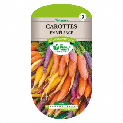 Graines Carottes en Mélange - Les Doigts Verts