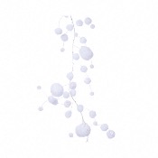 Guirlande Boules de Neige et Paillettes 130 cm Dcoris