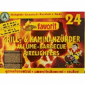 Allume Barbecue en Bois Naturel vendu par 24 - Favorit