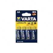 Piles Alkaline AA/LR6 LONGLIFE VARTA Blister de 4