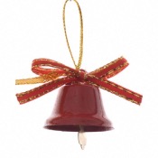 Cloches en Fer Rouge  suspendre Boite de 12 - Decoris