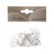 Sachet de 50 Attaches Pour Boule de Nol Argent - Dcoris