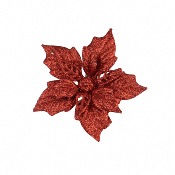 Poinsettia Rouge sur Clip