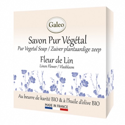 Savon BIO Fleur de Lin 100 gr - GALEO
